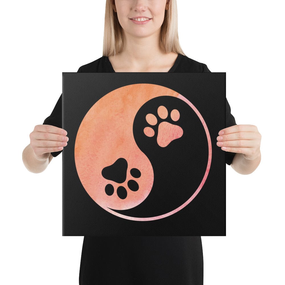Ying Yang Cat Canvas