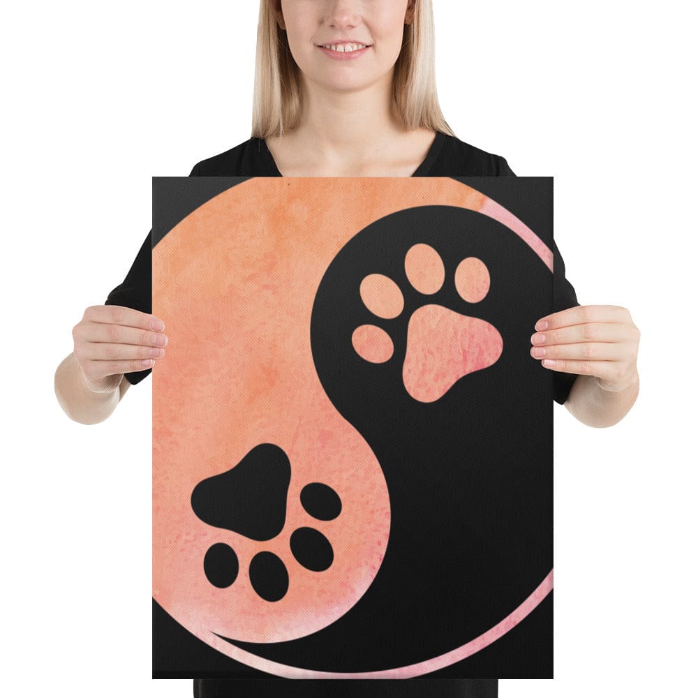 Ying Yang Cat Canvas