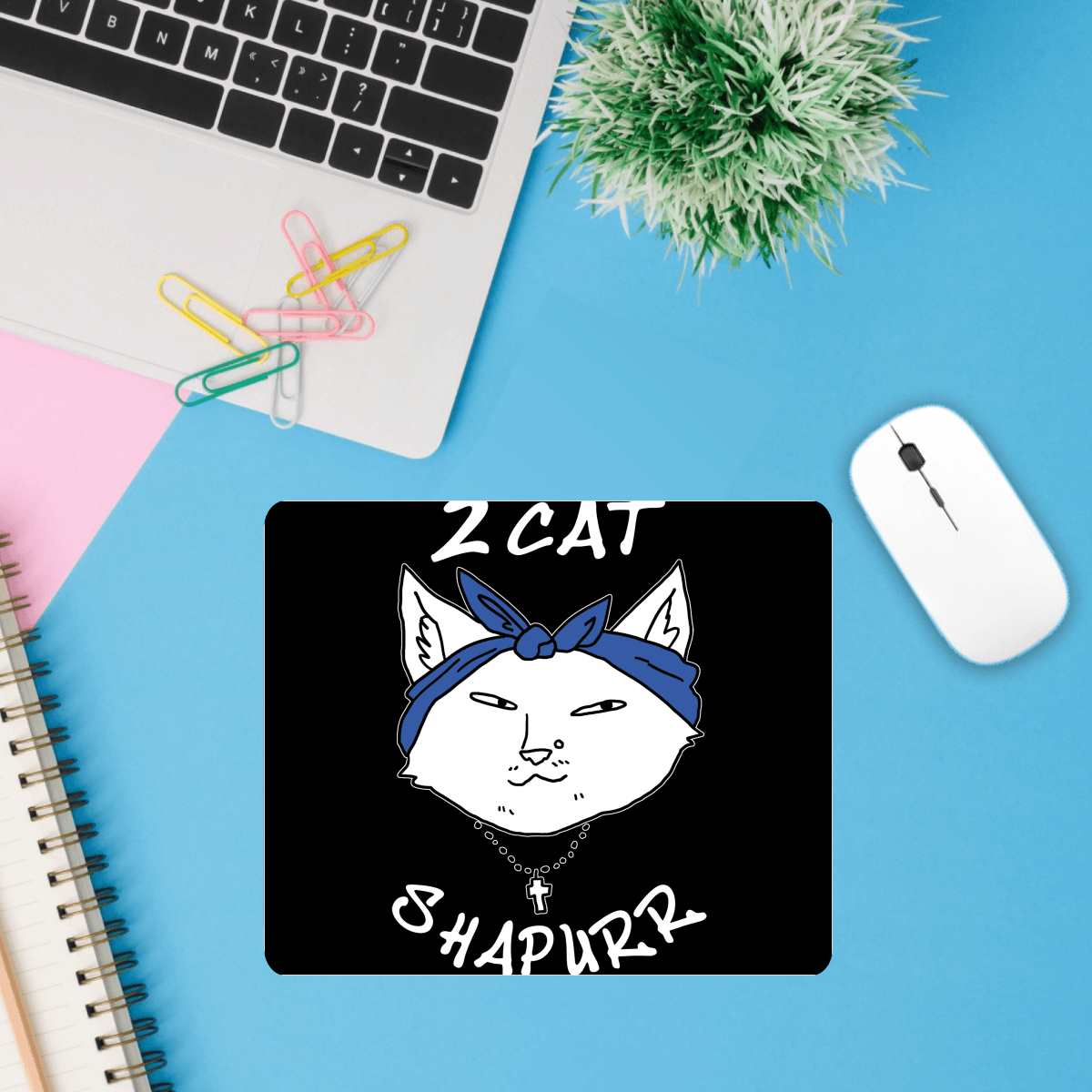 2 Cat Shapurr Mouse Pad - Return