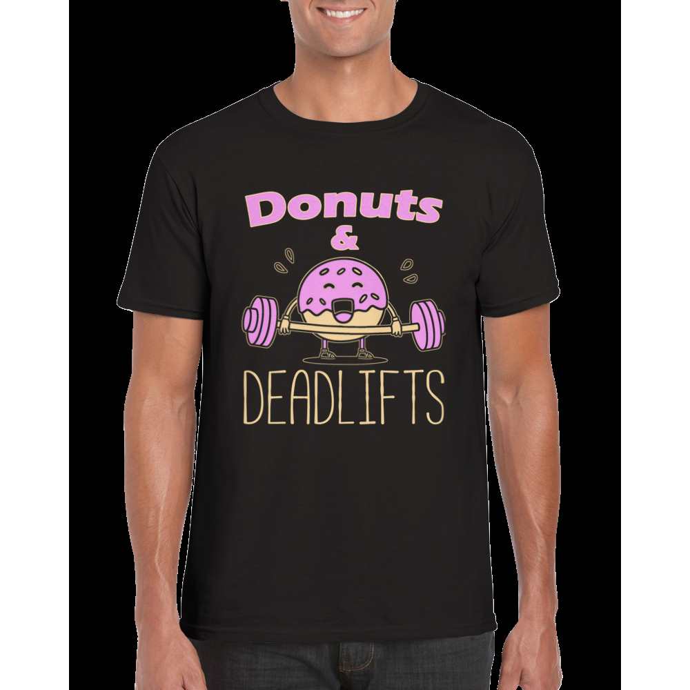 Donuts and Deadlifts Fitness T-Shirt