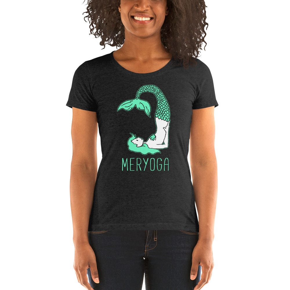 Mermaid Yoga Womens T-Shirt